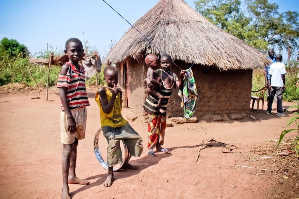 Children playing in Mvolo, South Sudan