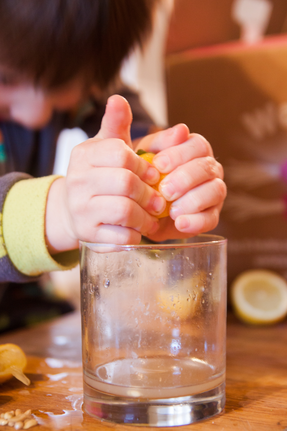 Preschooler Making Homemade Lemonade