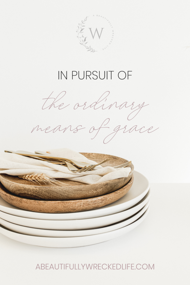 In Pursuit of the Ordinary Means of Grace