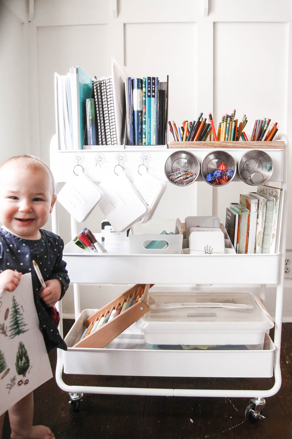 Homeschool Cart Organization Tour