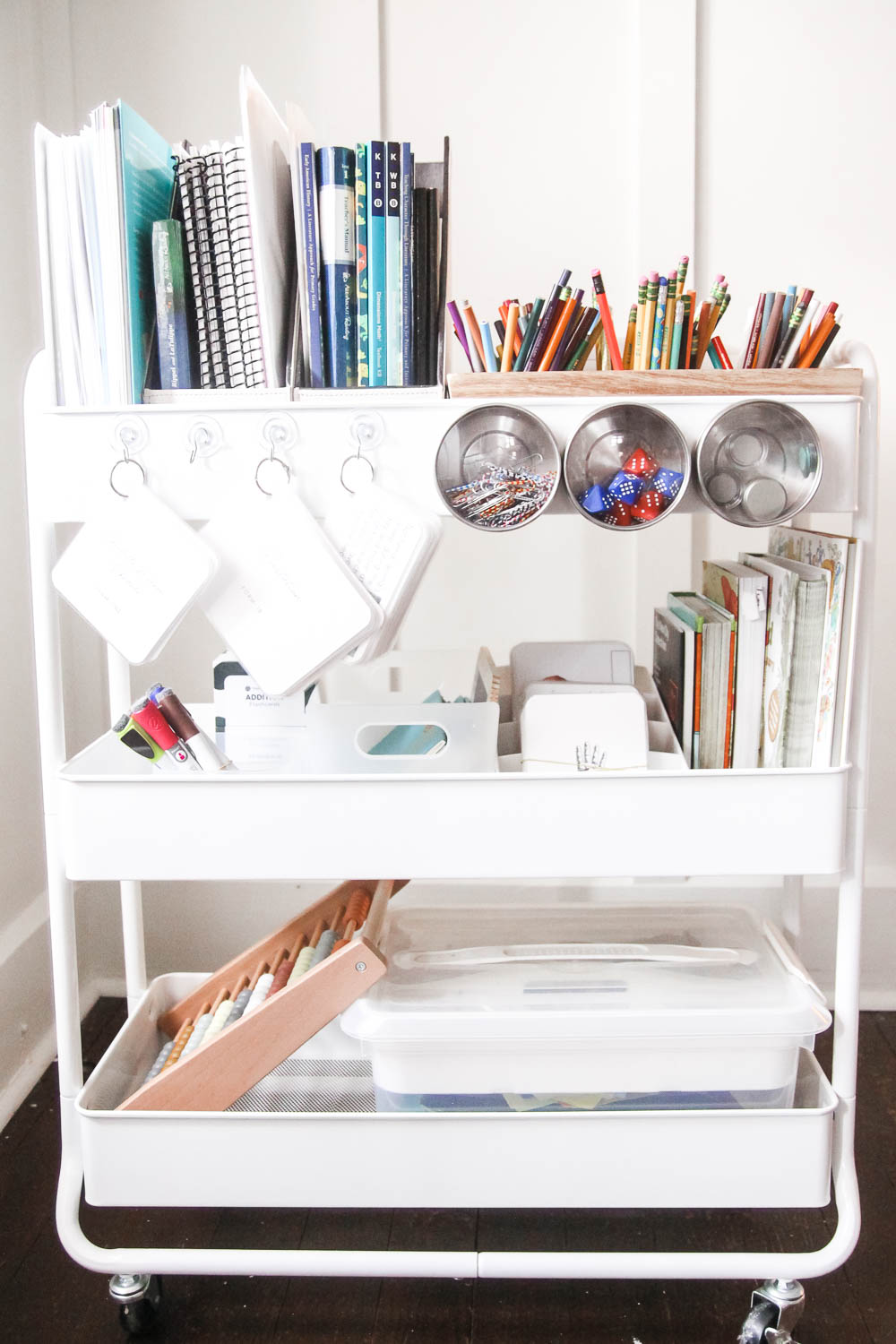 Our Well-Organized Homeschool Cart