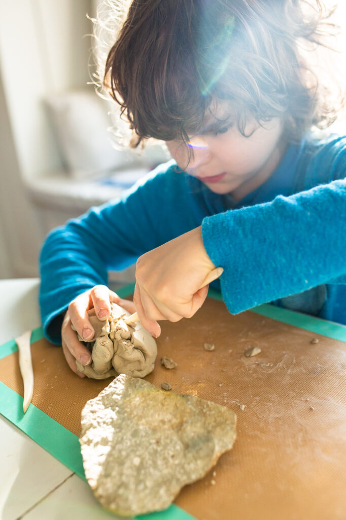 Clay Modeling Handicraft in Our Charlotte Mason Homeschool