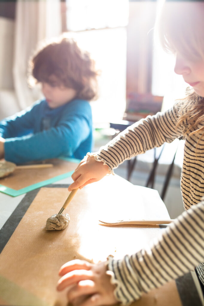 Clay Modeling Handicraft in Our Charlotte Mason Homeschool